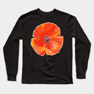 Scarlet Poppy Long Sleeve T-Shirt